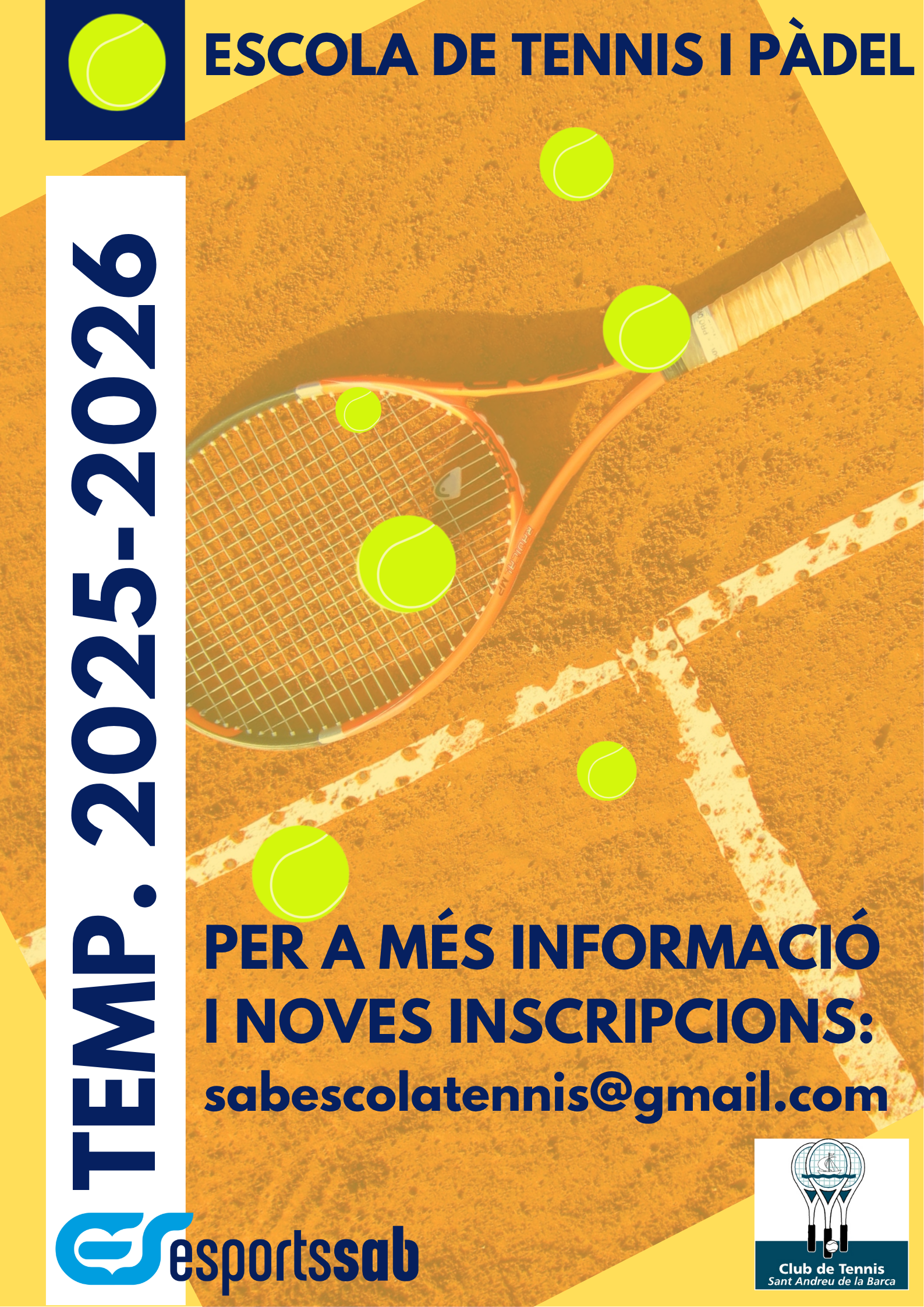 Imatge de la notícia: Escola de Tennis i Pàdel temporada 2025/2026